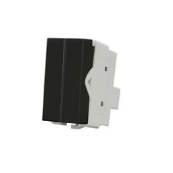 Modulo Interruptor Duplo Sleek Ebony Margirius - P... - Alfa Materiais Elétricos