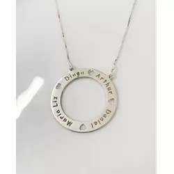 CORRENTE CIRCULO NOMES LASER PERSONALIZADO - New prata e cia