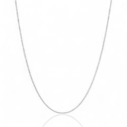 CORRENTE PRATA 925 GRUMET FINA 50CM - New prata e cia