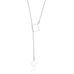 GRAVATINHA PRATA 925 QUADRADO 70CM - New prata e cia
