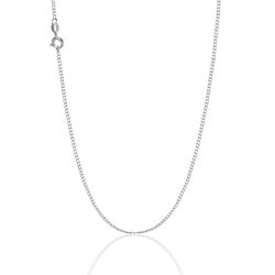 CORRENTE PRATA 925 GRUMET FINA 40CM - New prata e cia