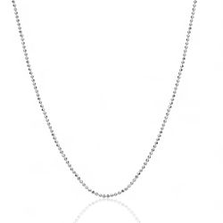 CORRENTE PRATA 925 MINI BOLINHA DIAMANTADA 40CM - New prata e cia