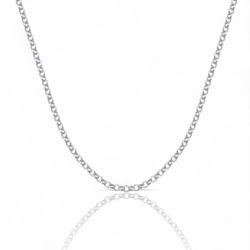 CORRENTE PRATA 925 ELO PORTUGUES 50CM - New prata e cia
