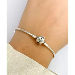 PULSEIRA PRATA 925 BERLOQUE TAMBOR CILINDRO ESCRIT... - New prata e cia