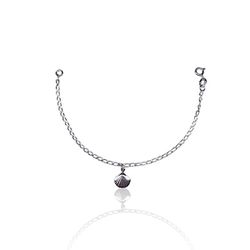 PULSEIRA INFANTIL CONCHA LINHA MAR PRATA 925 - New prata e cia