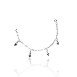 PULSEIRA INFANTIL 5 FIGA PRATA 925 - New prata e cia