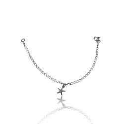 PULSEIRA INFANTIL 3 ESTRELA DO MAR PRATA 925 - New prata e cia