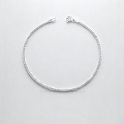 PULSEIRA PIPOCA FINA PRATA 925 - New prata e cia