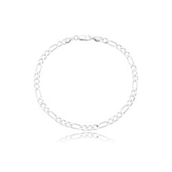 PULSEIRA MASCULINA FLAT 3X1 PRATA 925 - New prata e cia