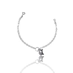 PULSEIRA OSSO ZIRCONIA CRISTAL PRATA 925 - New prata e cia