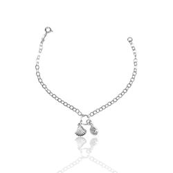 PULSEIRA CONCHA E ZIRCONIA CRISTAL PATUAL PRATA 92 - New prata e cia