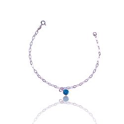 PULSEIRA PONTO DE LUZ ZIRCONIA VERDE PRATA 925 - New prata e cia