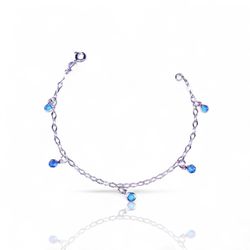 PULSEIRA 5 ZIRCONIA ROSA INGLESA PRATA 925 - New prata e cia