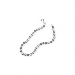 PULSEIRA BOLA INTEIRA 6MM PRATA 925 - New prata e cia