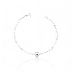 PULSEIRA 1 BOLA 10MM PRATA 925 - New prata e cia
