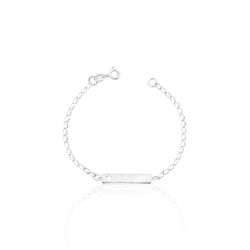 PULSEIRA INFANTIL PLACA ESTRELA VAZADA LISA PRATA ... - New prata e cia