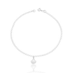 PULSEIRA INFANTIL CONCHA PRATA 925 - New prata e cia