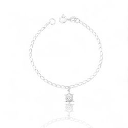 PULSEIRA INFANTIL TARTARUGA PRATA 925 - New prata e cia