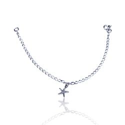 PULSEIRA INFANTIL ESTRELA DO MAR PRATA 925 - New prata e cia