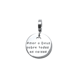 BERLOQUE AMAR A DEUS SOBRE TODAS AS COISAS PRATA 9... - New prata e cia