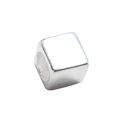 BERLOQUE SEPARADOR QUADRADO LISO PRATA 925 - New prata e cia