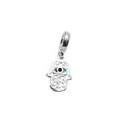 BERLOQUE MAO DE FATIMA ZIRCONIA PRATA 925 - New prata e cia