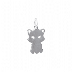 PINGENTE GATO LISO - New prata e cia