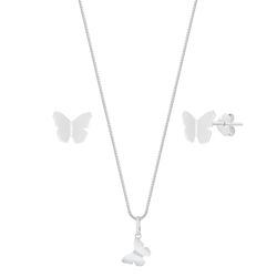 CONJUNTO BORBOLETA ORIGAMI - New prata e cia