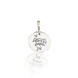 PINGENTE MEDALHA MENINA - New prata e cia
