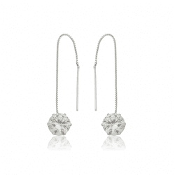 BRINCO REDONDO ZIRCONIA 8MM CORRENTE VENEZIANA - New prata e cia