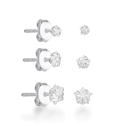 TRIO ZIRCONIA ESTRELA - New prata e cia