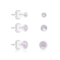 TRIO ZIRCONIA REDONDO INGLES - New prata e cia