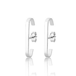 BRINCO EAR HOOK LISO G - New prata e cia