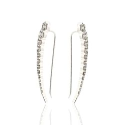 BRINCO EAR CUFF ZIRCONIA G - New prata e cia