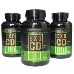 3 frascos de Suplemento alimentar EXO CD 100 - 100... - New Quantic