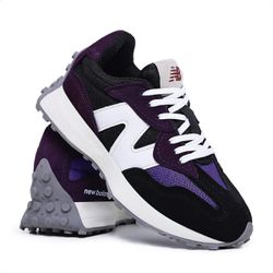 New Balance 327 Roxo com Preto - Couro - 327Roxo - Distribuidora New Vitie 