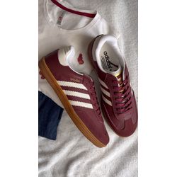  Adidas OG Samba Bordô- COURO - SM110 - Distribuidora New Vitie 