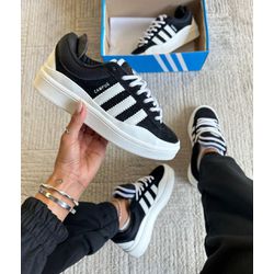  Adidas Campus X Bad Bunny Preto e Branco- COURO -... - Distribuidora New Vitie 