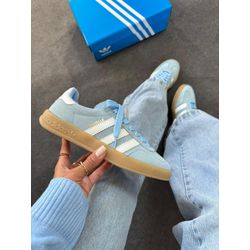 Adidas Gazelle Azul Bebê - Couro - 78 - Distribuidora New Vitie 