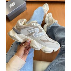  New Balance 9060 Taupe- COURO - 108 - Distribuidora New Vitie 