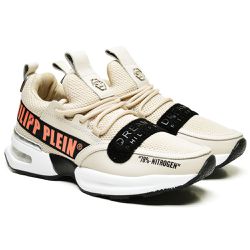 Tenis philipp plein masculino. Areia - 0001930008 - NEW STEP