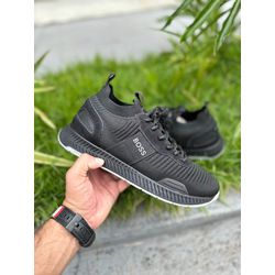 Tênis Hugo Boss Preto Prata - HB4 - NEW STEP