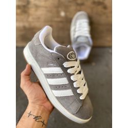 Tenis Adidas Campus Cinza/Branco - 0007250093 - NEW STEP