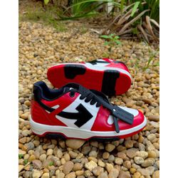 Tênis Sneaker Off White VERMELHO PRETO - 000780019... - NEW STEP