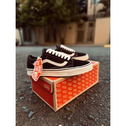 Tenis Vans Old Skool 160 Preto Branco - 0007430132 - NEW STEP