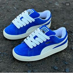 tenis puma suede xl AZUL BIC/BRANCO - 0008610336 - NEW STEP