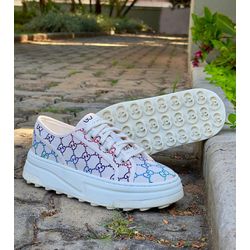 tenis gucci canvas OFF WHITE/COLORS - 0008640339 - NEW STEP