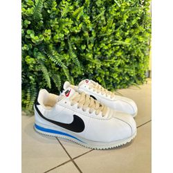 tenis nike cortez BCO/PRETO/AZUL - 0008890362 - NEW STEP