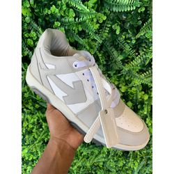 Tênis Sneaker Off White Cinza/Branco - 0006830093 - NEW STEP