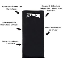 Colchonete Academia Profissional Alta Densidade - ... - NEW SPORT FITNESS